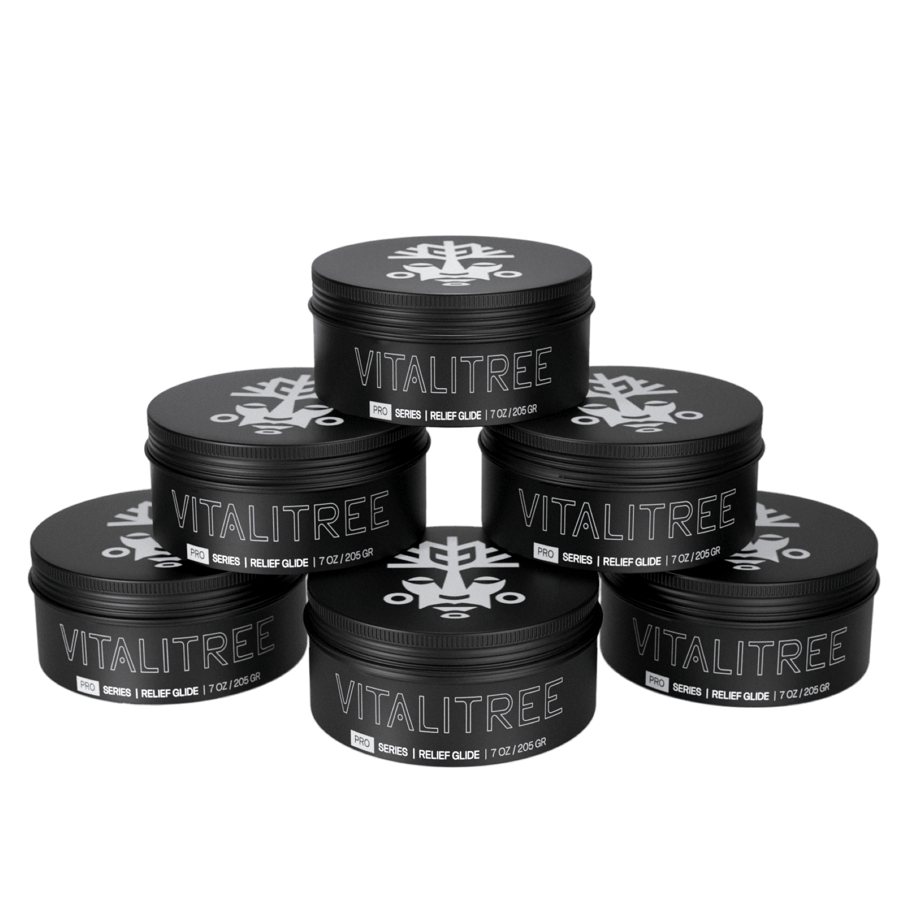 VitaliTree vegan Relief Glide for tattoo artists with hemp, kava, and lidocaine for natural pain relief and smooth glide.