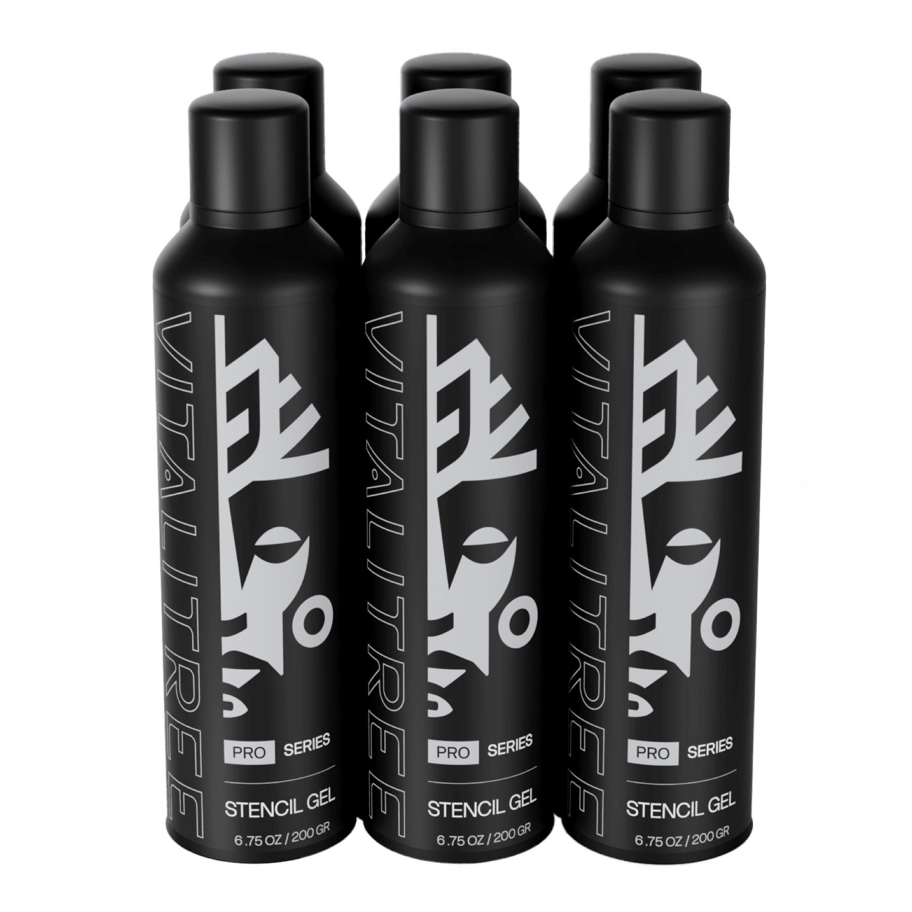 VitaliTree vegan stencil transfer gel for tattoo artists — plant-based, petroleum-free, professional grade - 6ct case bottles