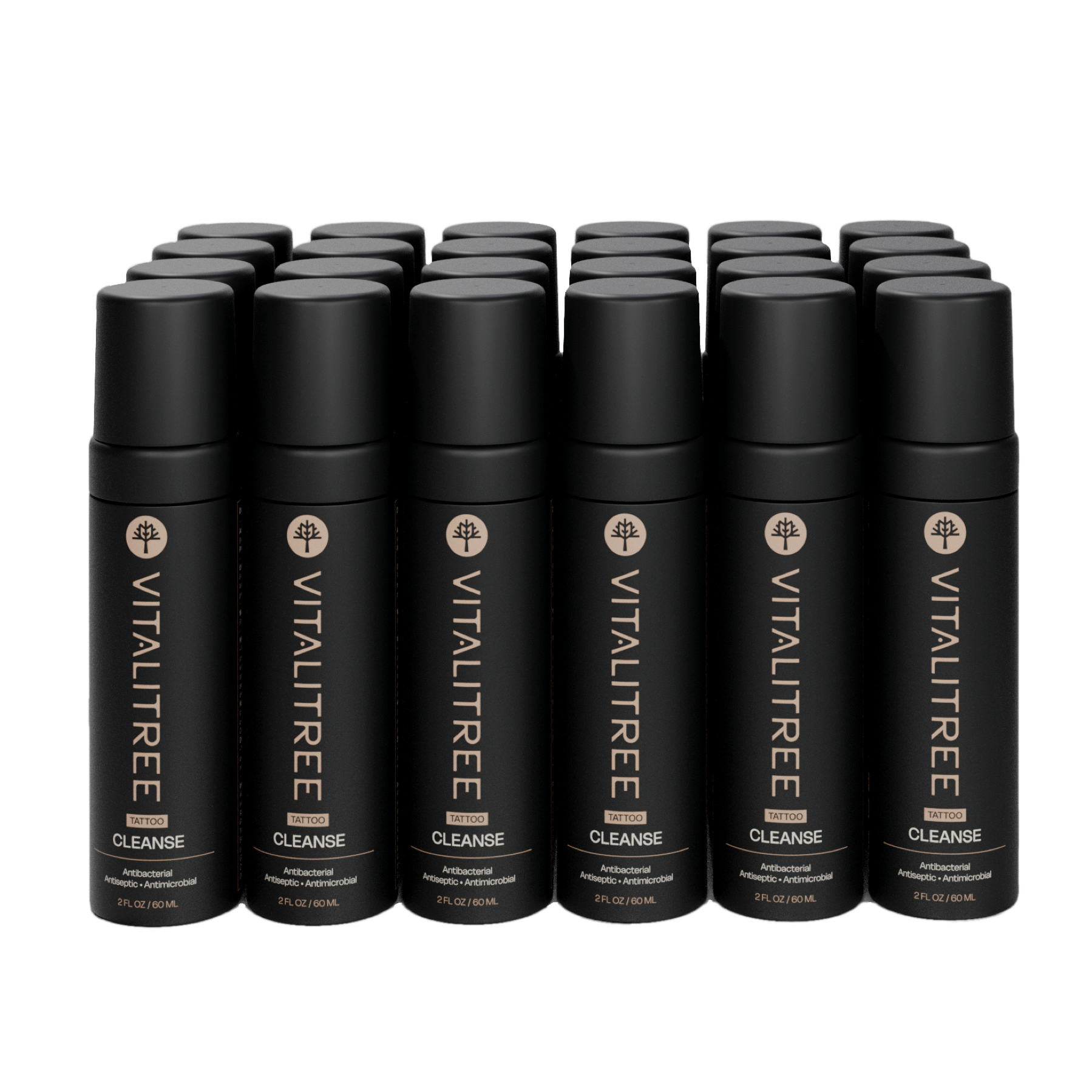 24 bottles (1 case) of Vitalitree's 2oz travel size cleanse