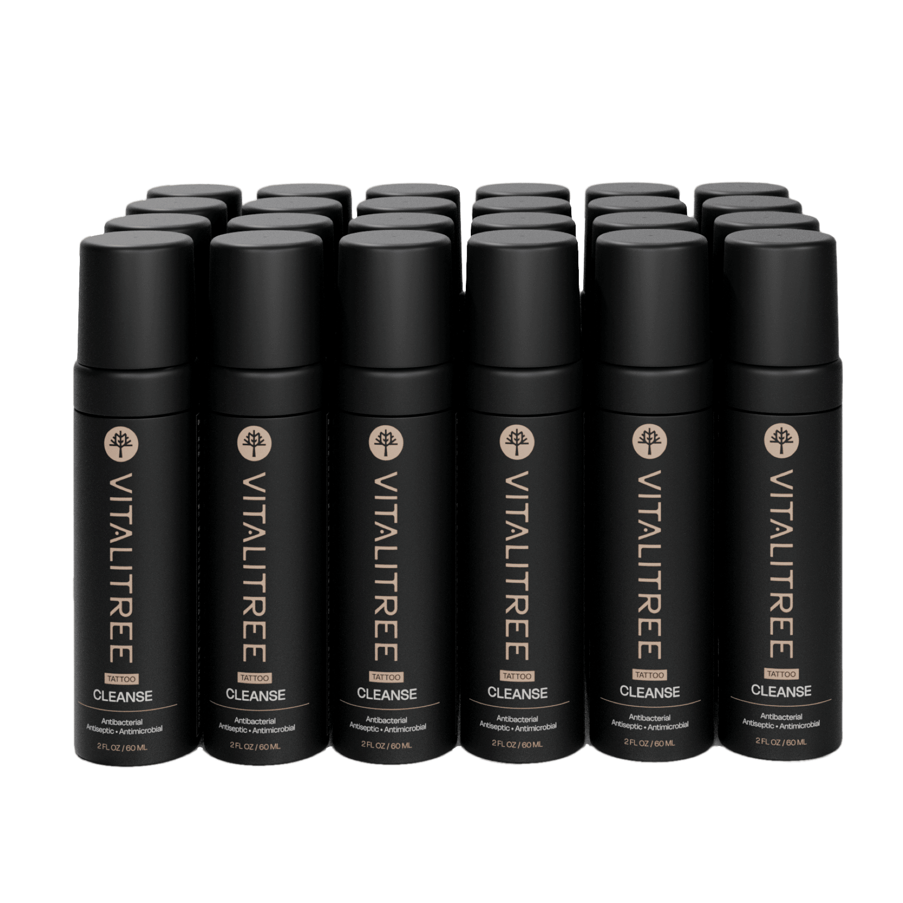 24 bottles (1 case) of Vitalitree's 2oz travel size cleanse