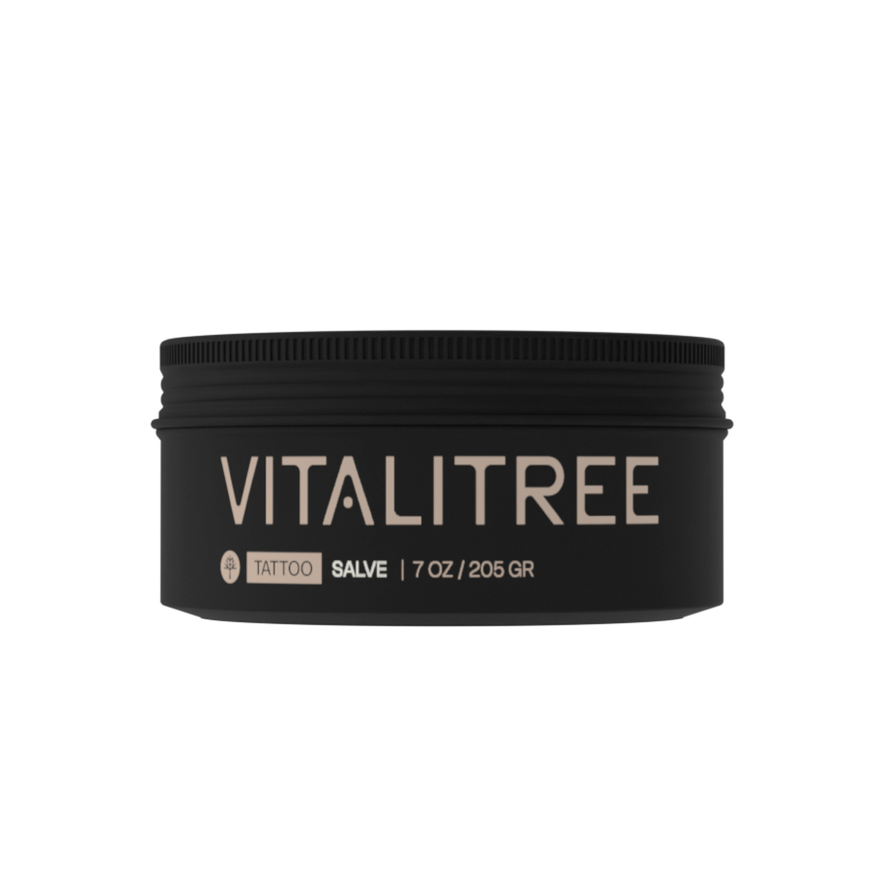 Front label of VitaliTree Tattoo Salve 7oz