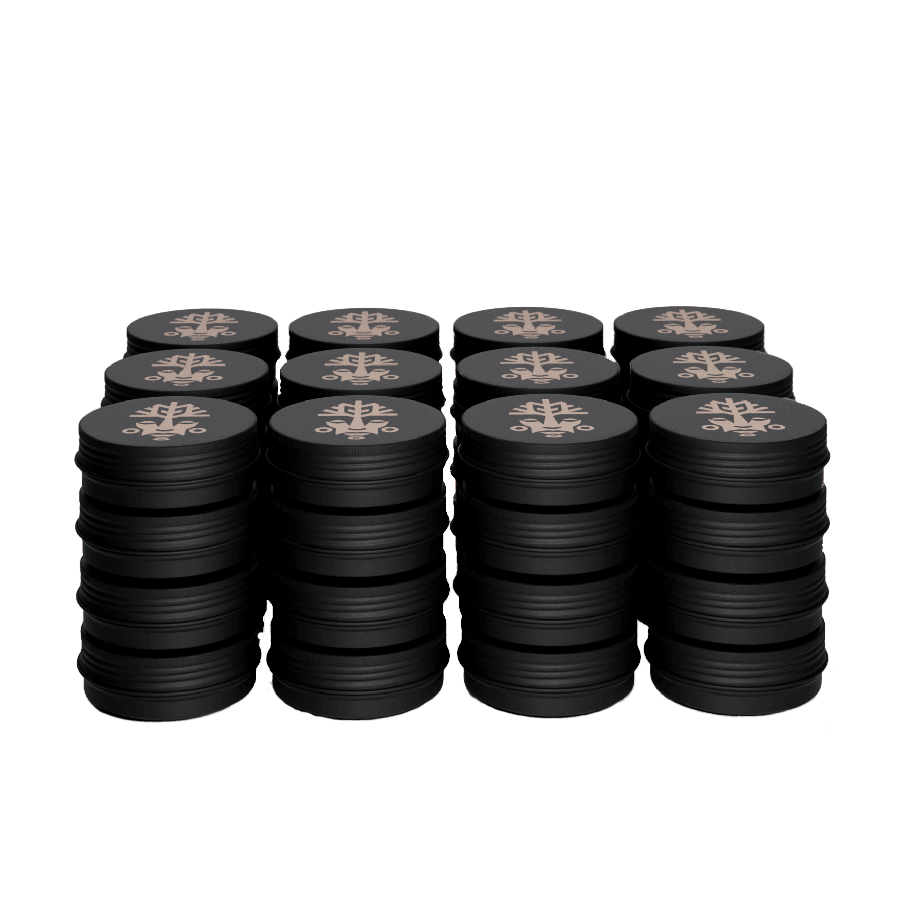 A case of 48 VitaliTree tiny 1/2oz vegan tattoo salves with tepezcohuite, calendula, and shea butter for healing and artist glide