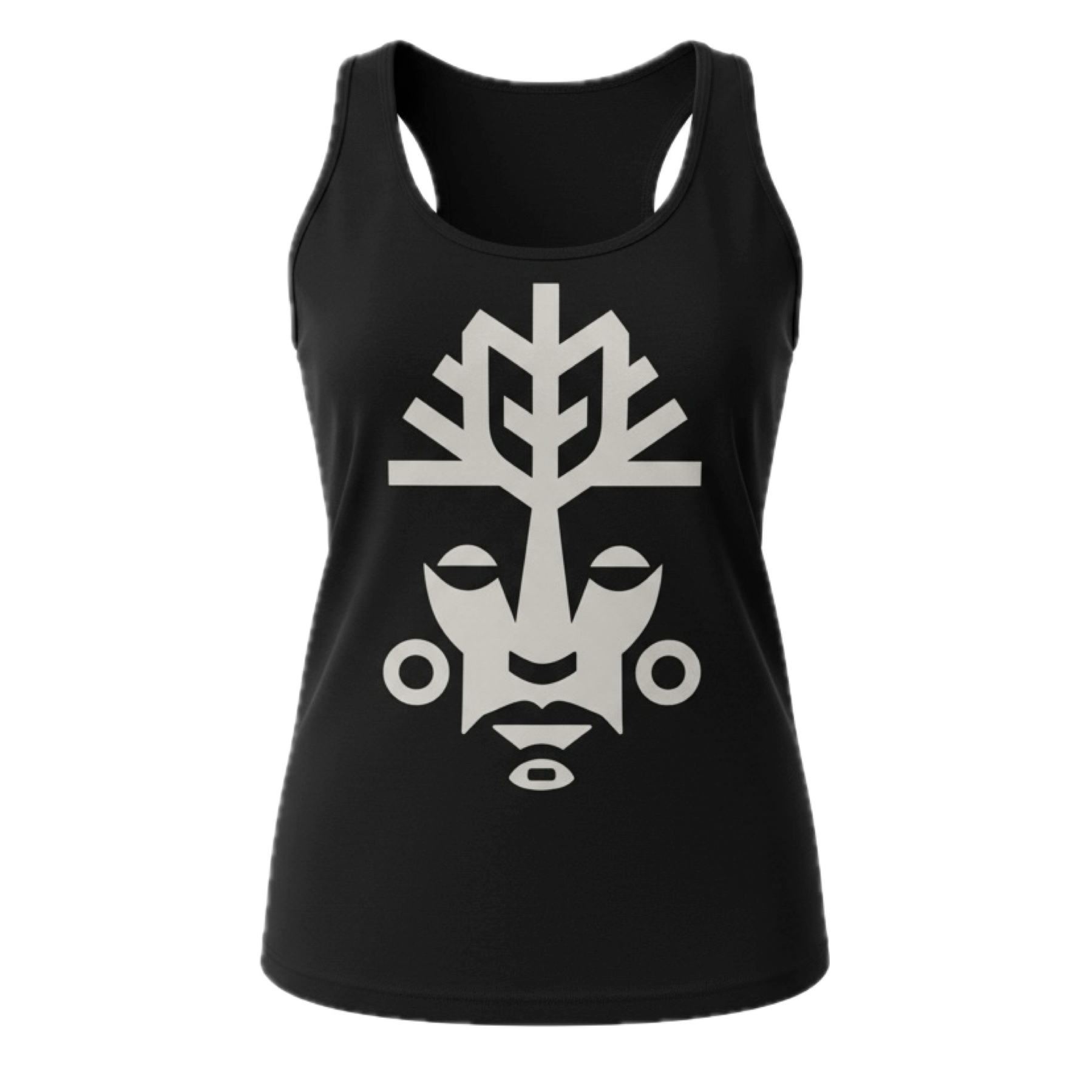 VitaliTree women's tank top front view — lightweight cotton tattoo brand apparel