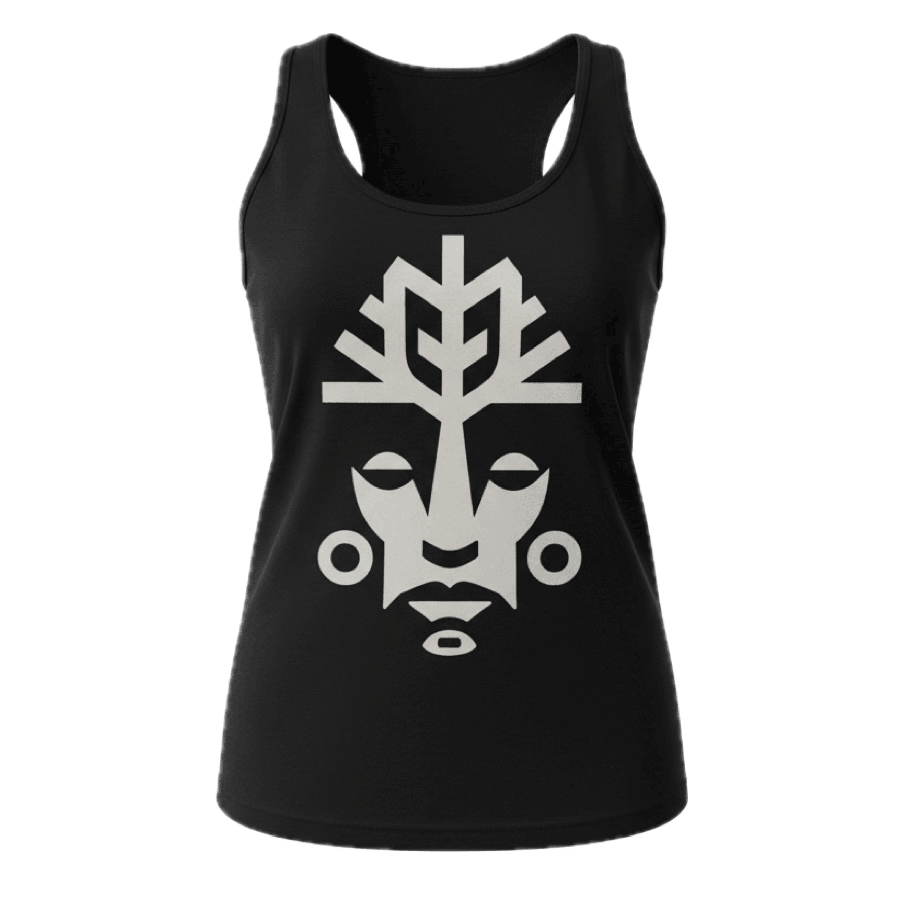 VitaliTree women's tank top front view — lightweight cotton tattoo brand apparel