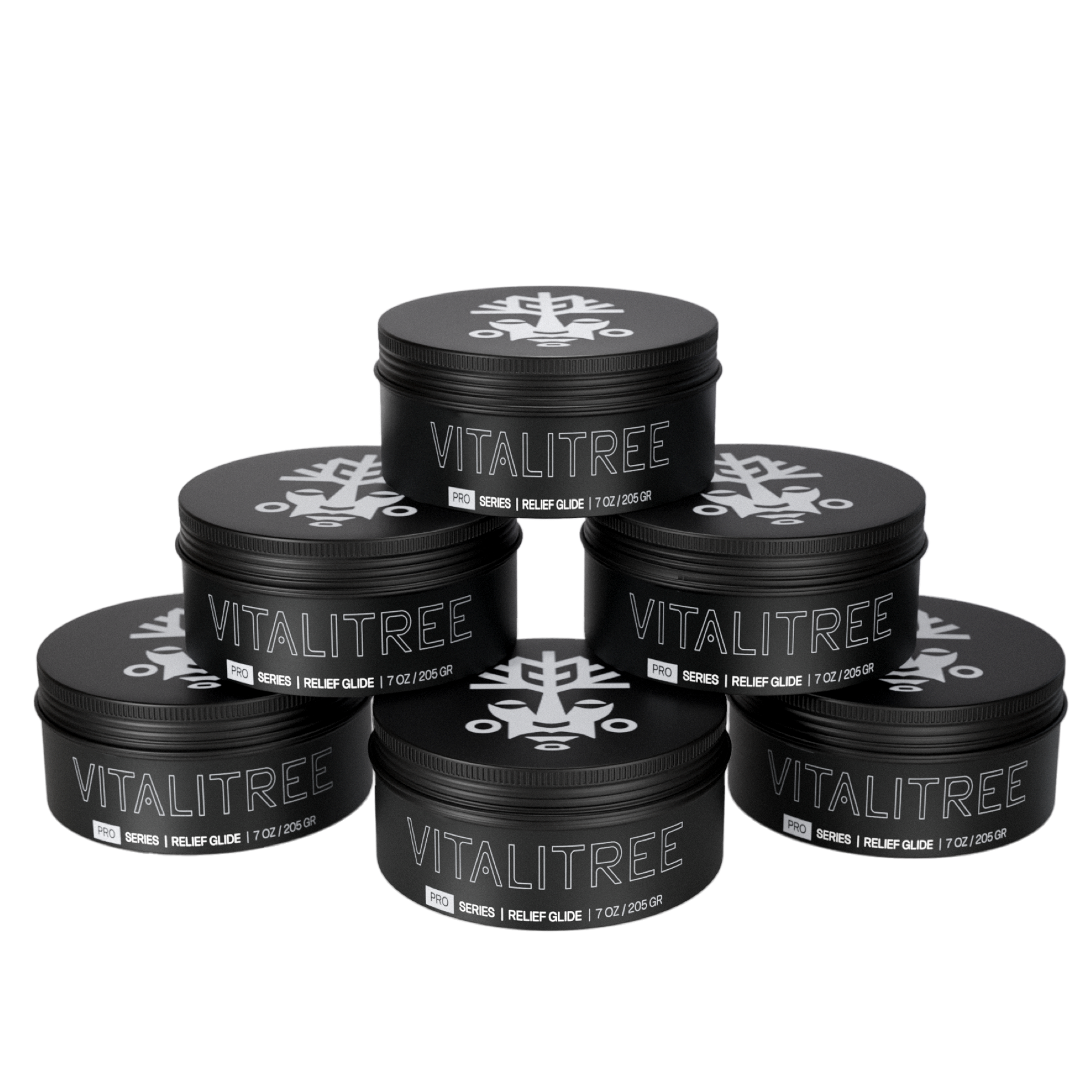 VitaliTree vegan Relief Glide for tattoo artists with hemp, kava, and lidocaine for natural pain relief and smooth glide.