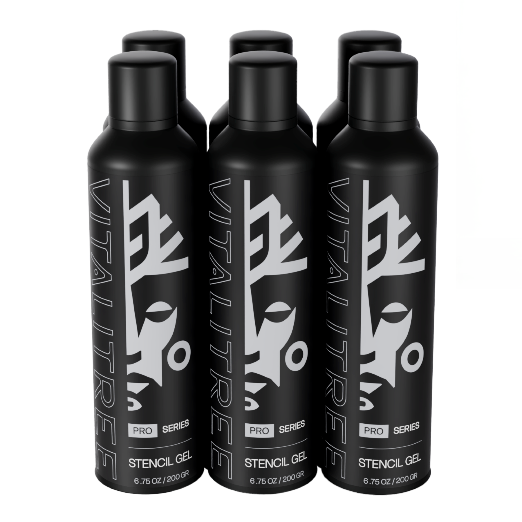 VitaliTree vegan stencil transfer gel for tattoo artists — plant-based, petroleum-free, professional grade - 6ct case bottles