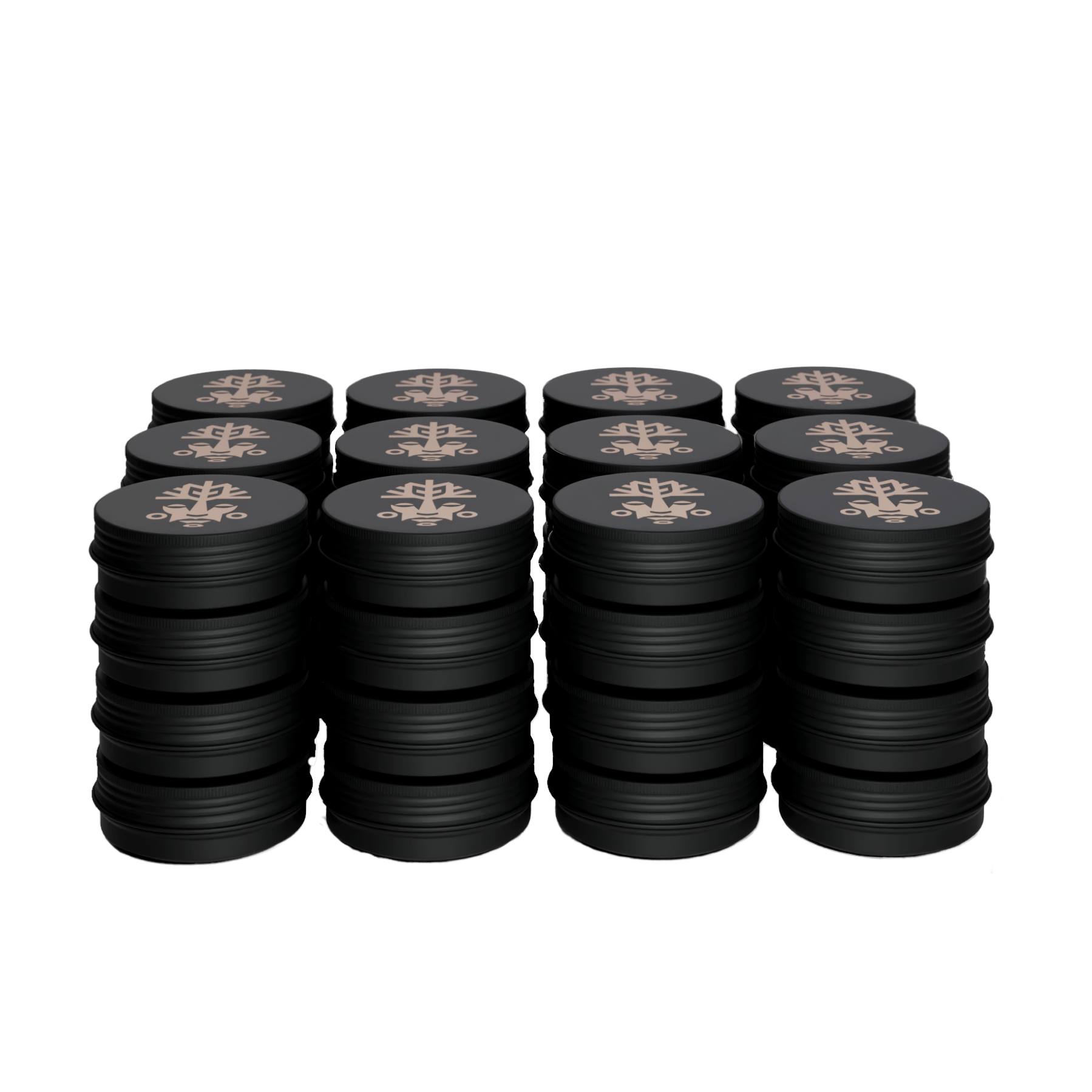 A case of 48 VitaliTree tiny 1/2oz vegan tattoo salves with tepezcohuite, calendula, and shea butter for healing and artist glide